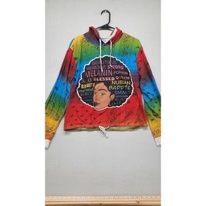 On Fire Queen Hoodie Colorful Size 1X L/S